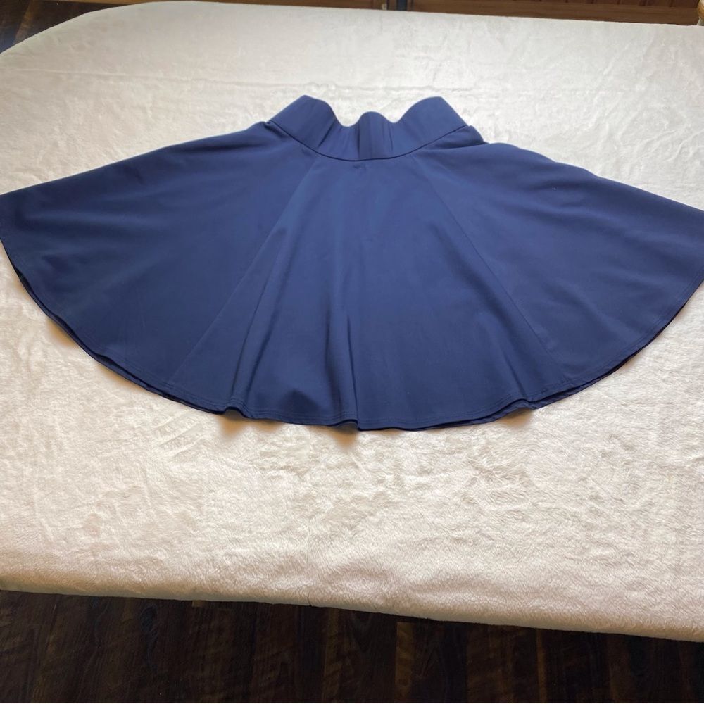 Orsay Dark Blue High waisted Flare Skirt Size 40